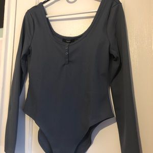 Blue-Gray Bodysuit